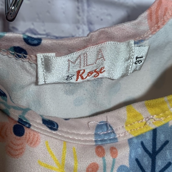 Mila & Rose Toddler Girls Bundle of 2 Dresses & 1 Top Floral Pineapple Size 3T - Picture 8 of 9